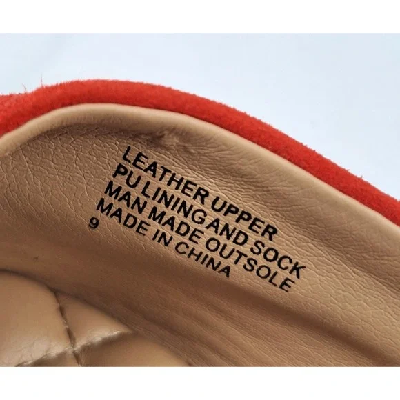 Birdies The Swan Slides Flats in‎ Fruit Punch Leather Pointed Toe Mule Size 9 - Picture 6 of 7